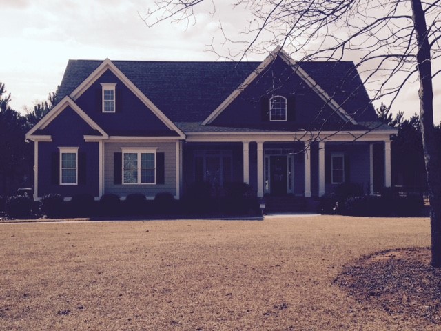 Beautiful brick and siding home exterior